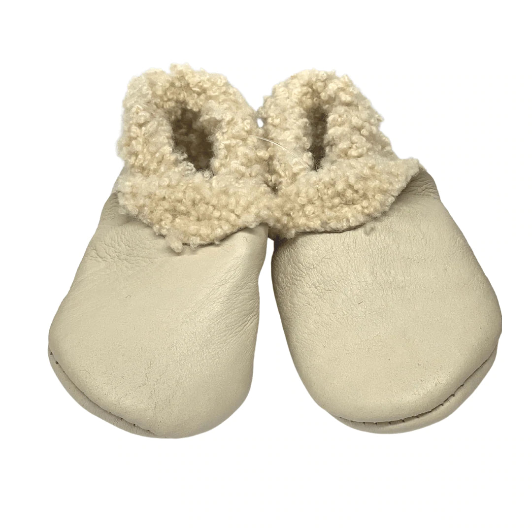 Nature baby discount lambskin booties sale