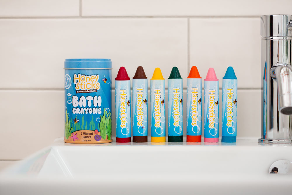Honey Sticks Bath Crayons Made With Beeswax 7 Vibrant Colors